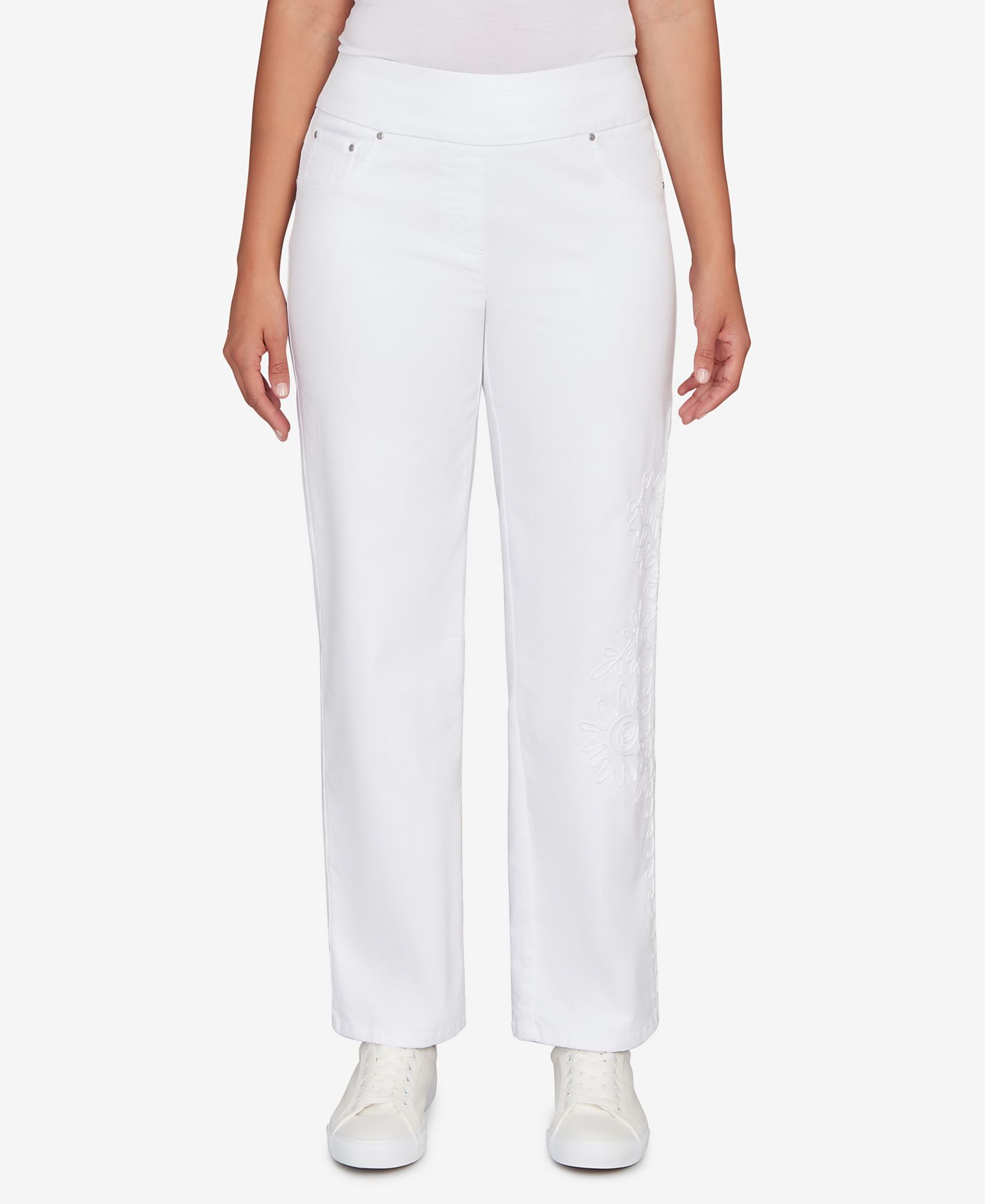Детские джинсы Ruby Rd. Petite Embroidered Stovepipe Pull On