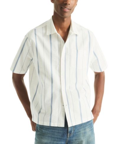 Рубашка Nautica Men's Striped Dobby Short-Sleeve
