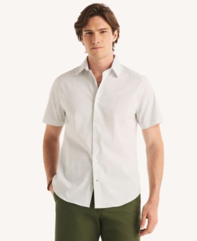 Nautica Men's Short-Sleeve All-Over Print Classic-Fit Shirt