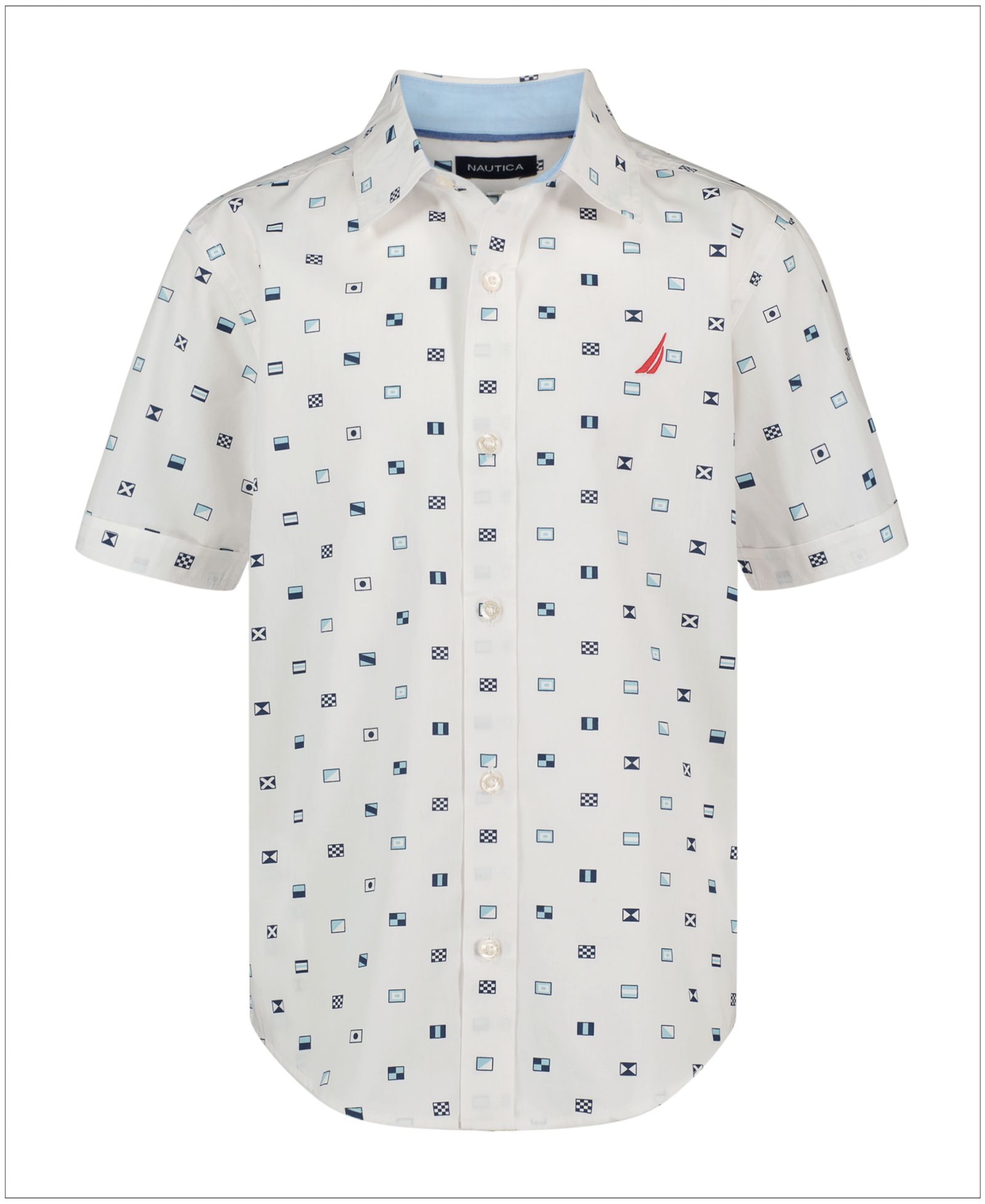 Nautica Детская рубашка с коротким рукавом 8-20 Short-Sleeve Shirt