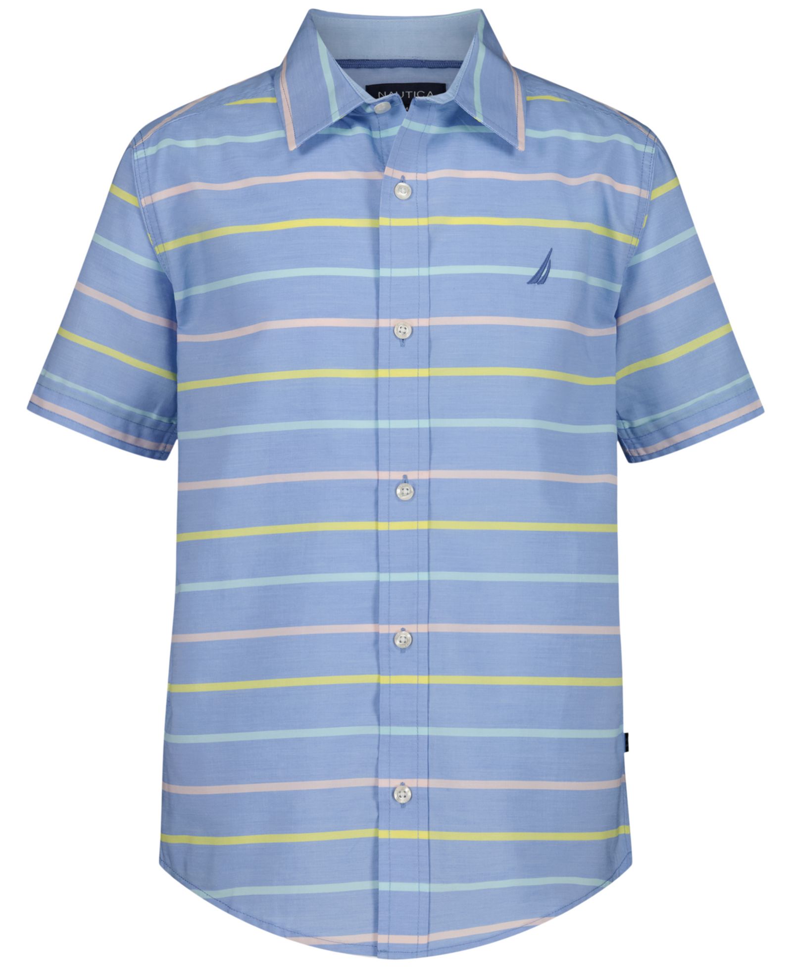 Детская рубашка Nautica 8-20 Stripe Short-Sleeve Woven