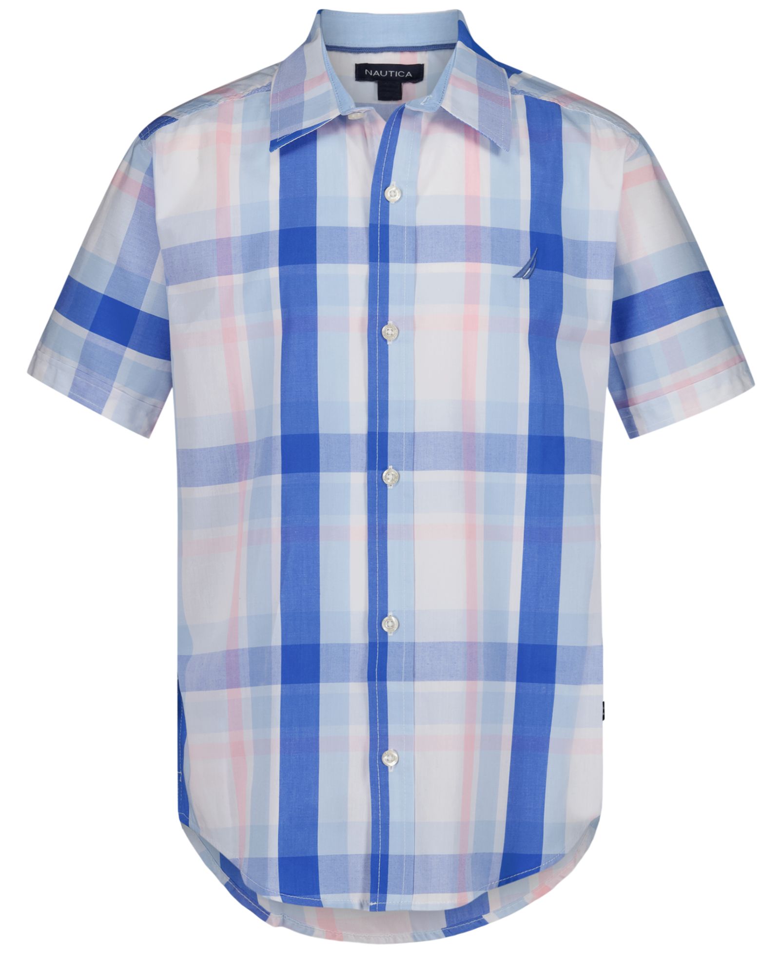 Детская рубашка Nautica Americana Plaid с коротким рукавом, 8-20