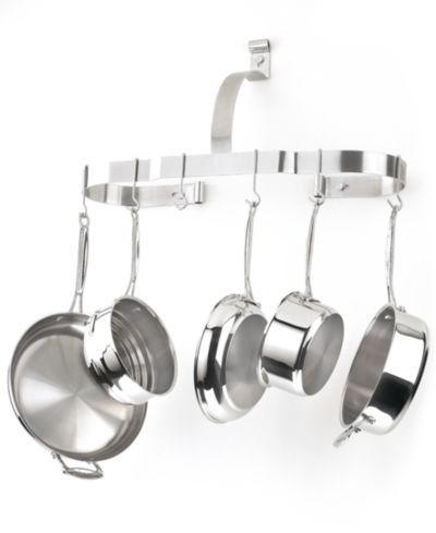 Cuisinart овальная настенная стойка для кастрюль из нержавеющей стали