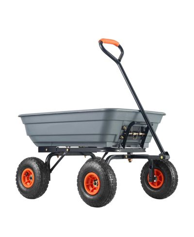SUGFIT Poly Garden Cart with 600 lbs Capacity & Steel Reinforcement