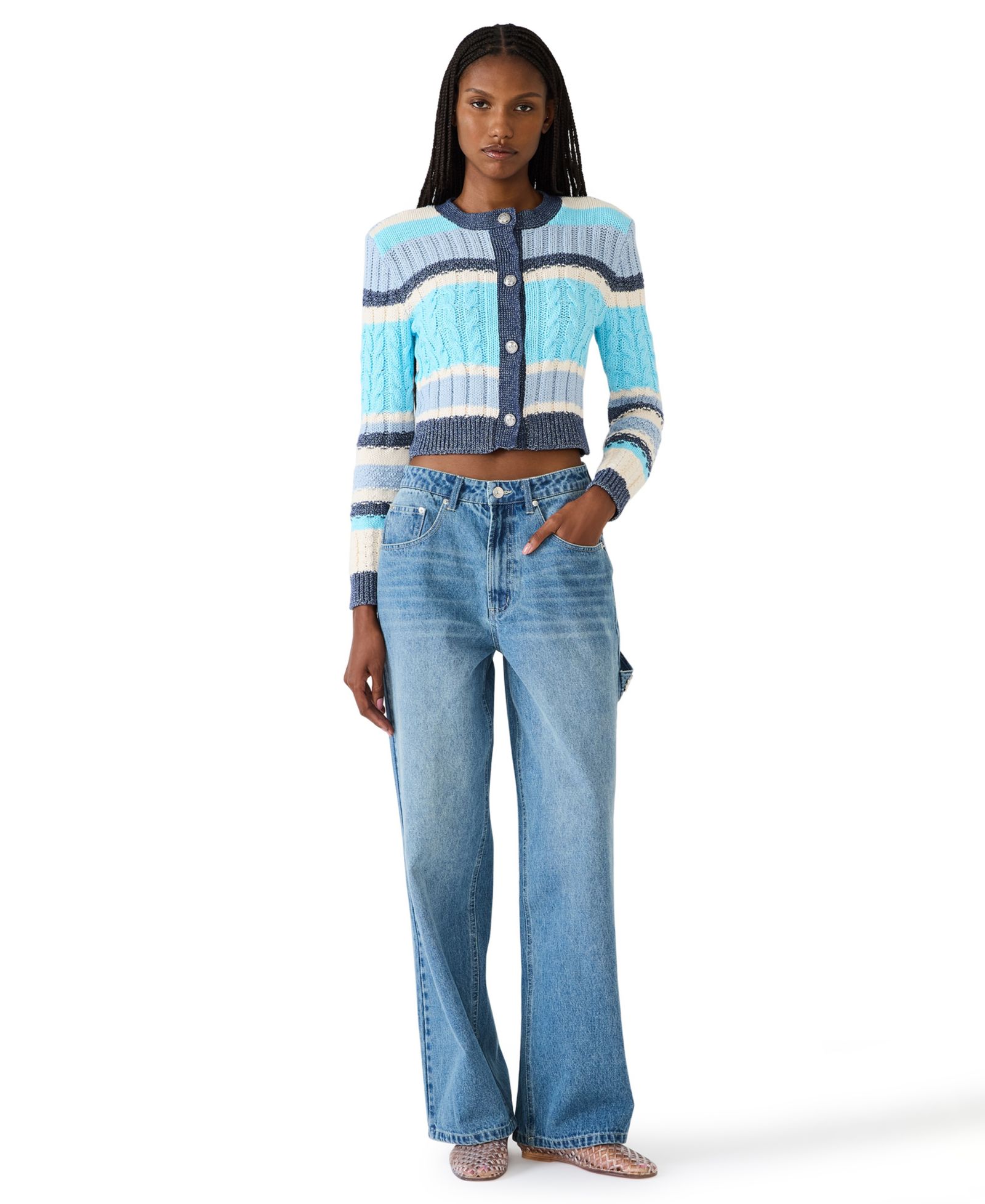 Steve Madden Women's Sydnee Barrel Jeans
