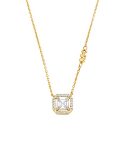 Michael Kors кулон Asscher Cut с позолотой 14K Gold