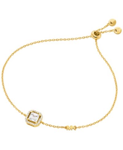 Браслет Michael Kors 14K Gold Plated Asscher Cut Slider