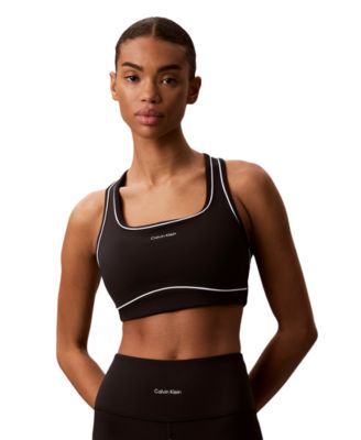 Calvin Klein Performance женский спортивный бюстгальтер с бретельками-каре Regular Icon Sport Piping, GWS6K349