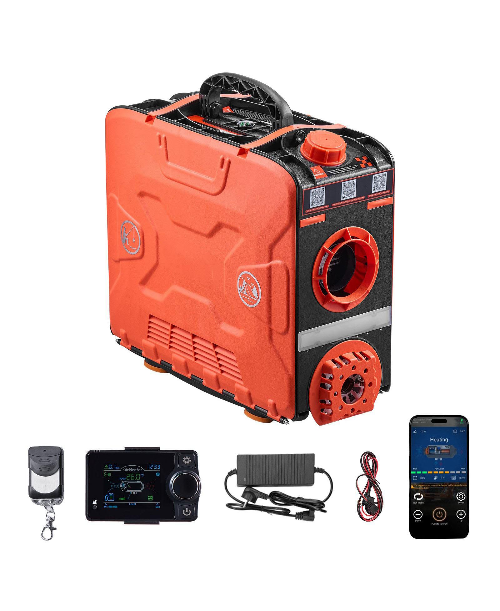 Обогреватель SUGIFT Diesel Heater 8KW 12V Portable Air Heater с APP Remote 1.2 Gal Tank