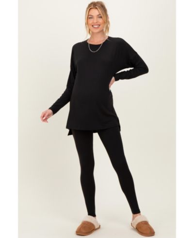 Pinkblush Женский Light Mocha Brushed Knit Oversized Top and Legging Set