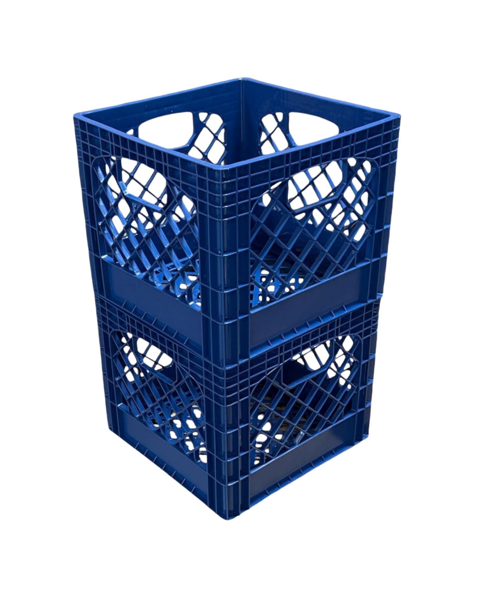 Juggernaut Storage 2-Pack Crate for Office Storage and Classroom Organization,Blue