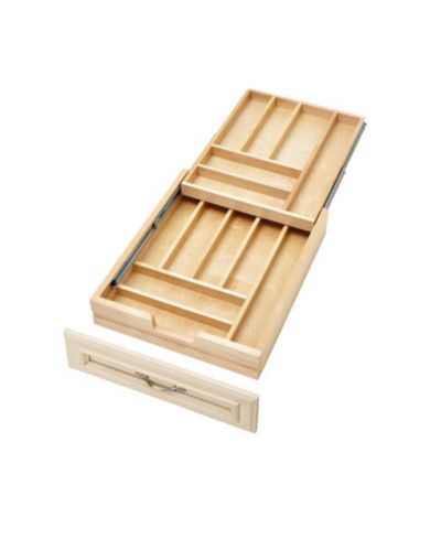 Rev-A-Shelf 18'' Tiered Cutlery Organizer w/ BLUM Soft-Close, 4WTCD-21HSC-1