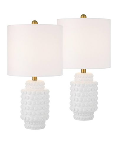 Набор настольных ламп 360 Lighting 2-Piece Hobnail 22 1/2" High Small Modern Accent 3-Way