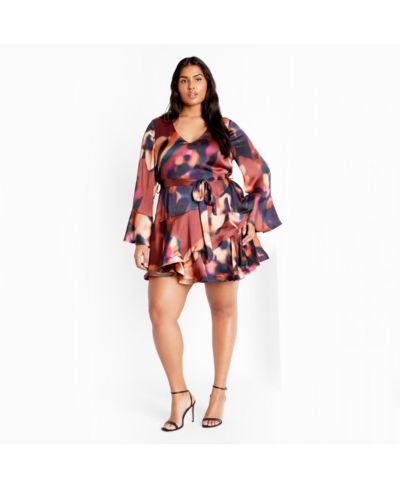 Платье Plus Size CITY CHIC Cherrie Print