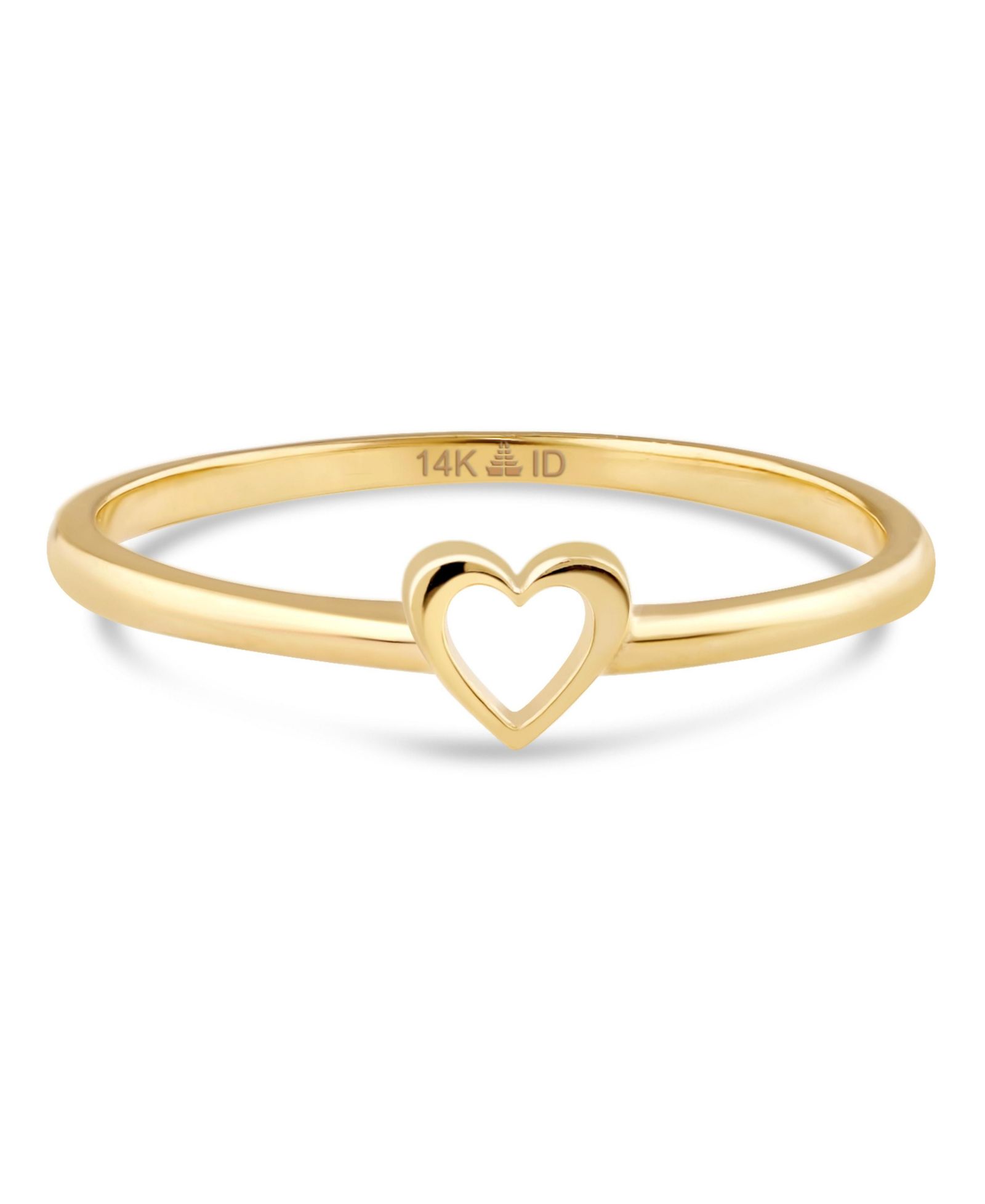 Devata Open Heart Ring in 14K Gold