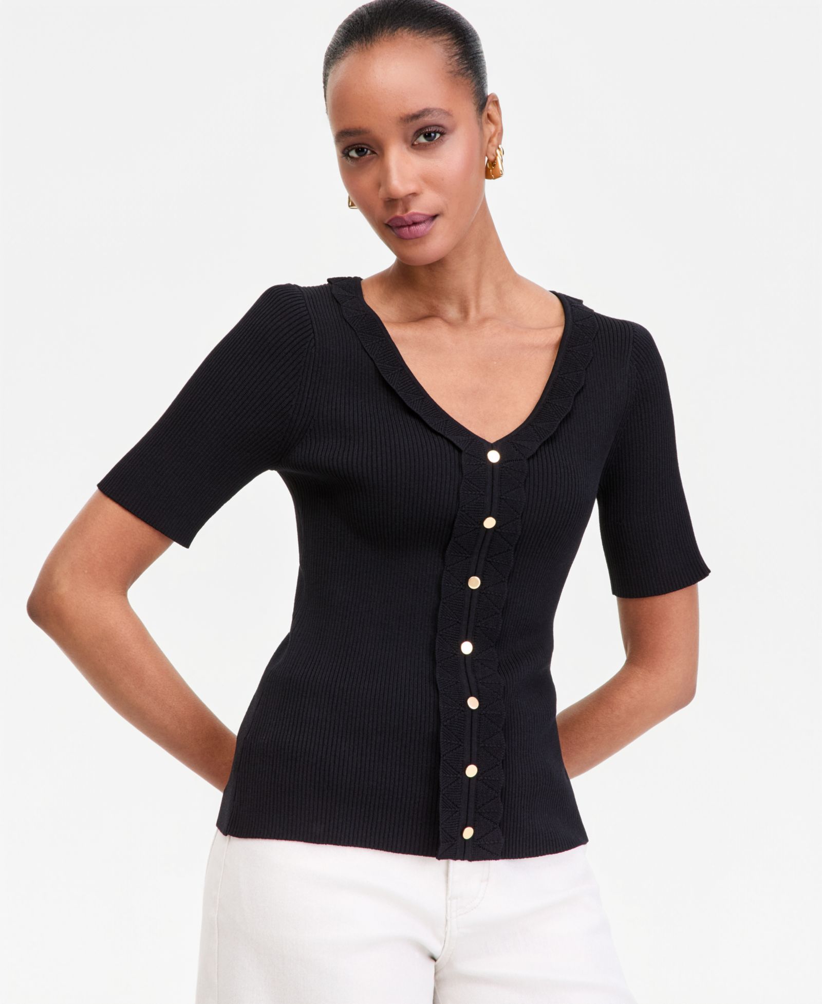Женский кардиган I.N.C. International Concepts Short Sleeve V-Neck