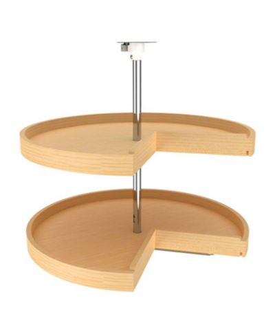 Rev-A-Shelf ленивая Сьюзан 28", деревянная, 2 полки