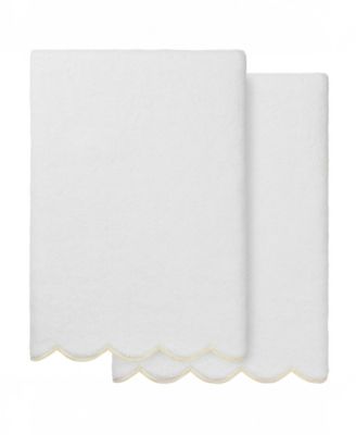 Набор банных полотенец Linum Home Adornia Scallop Cotton 2-Pc., 27" x 54"