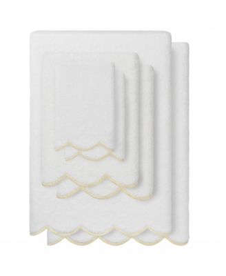 Linum Home Adornia Scallop Cotton 6-Pc. Towel Set
