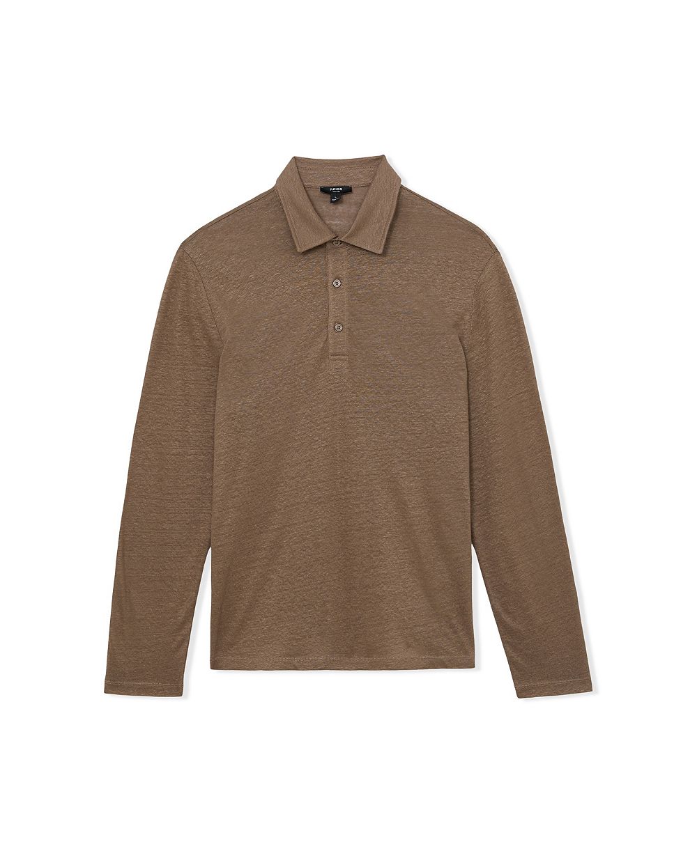 Поло REISS Pembroke из льна, Мужской