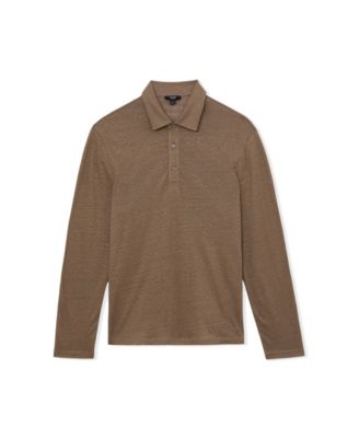 REISS Men's Pembroke Linen Polo Shirt