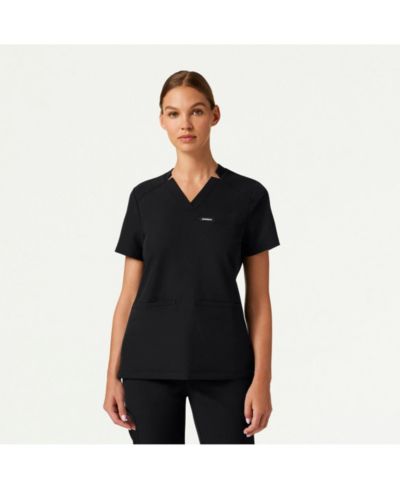 Jaanuu Женский Helia 3-Pocket Slim Notched V-Neck Scrub Top