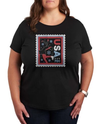 Hybrid Apparel Plus Size Футболка Skater Stamp Word Art Short sleeve