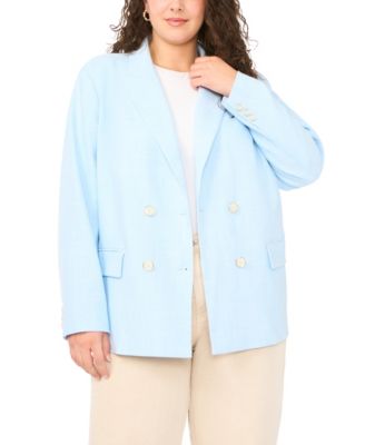 Блейзер Vince Camuto Plus Size Double Breasted Flap Pocket