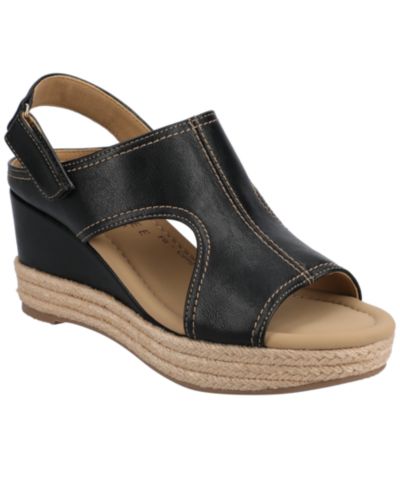 Journee Collection Women's Rayleigh Espadrille Wedge Sandals