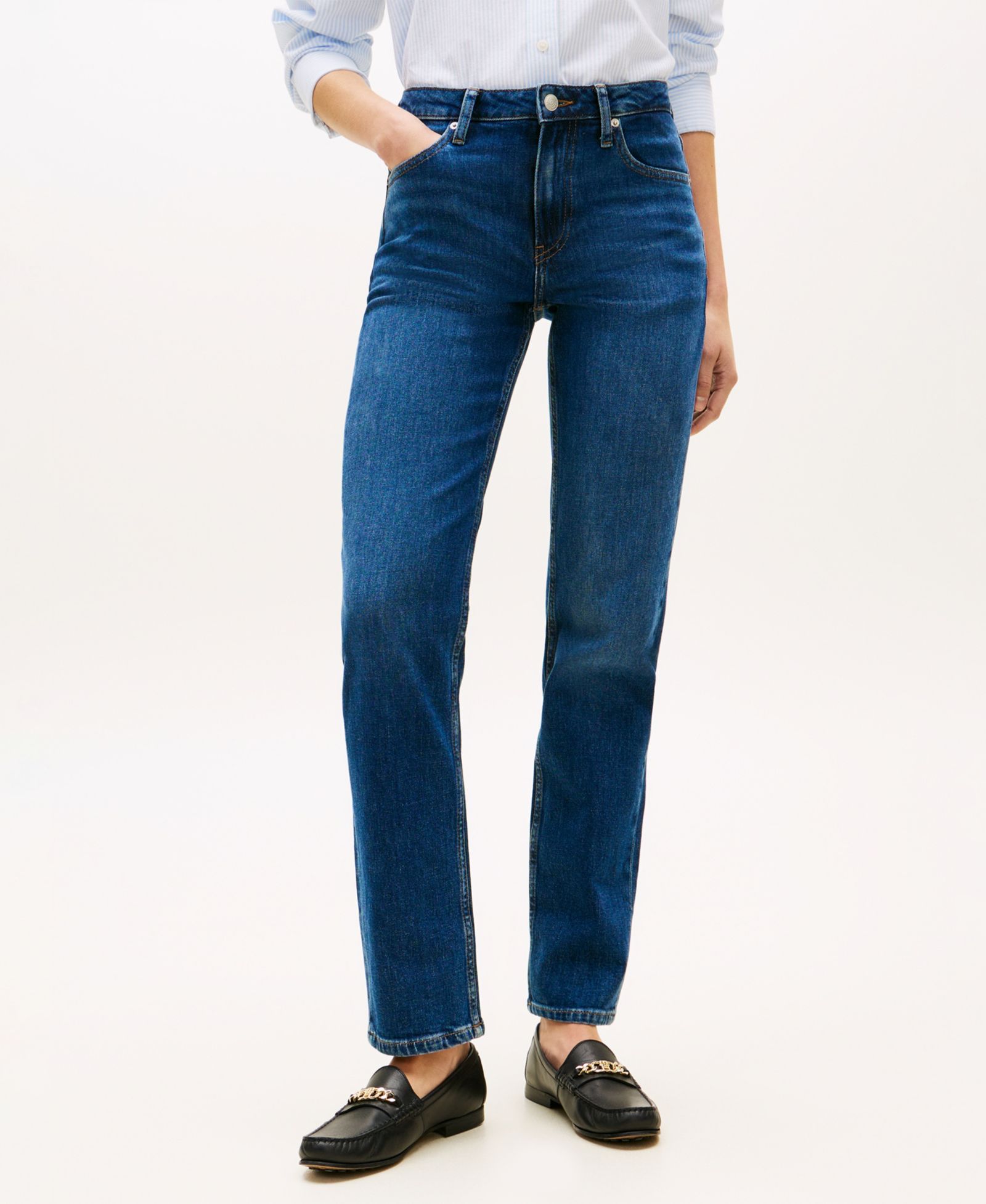 Tommy Hilfiger Женские классические прямые джинсы