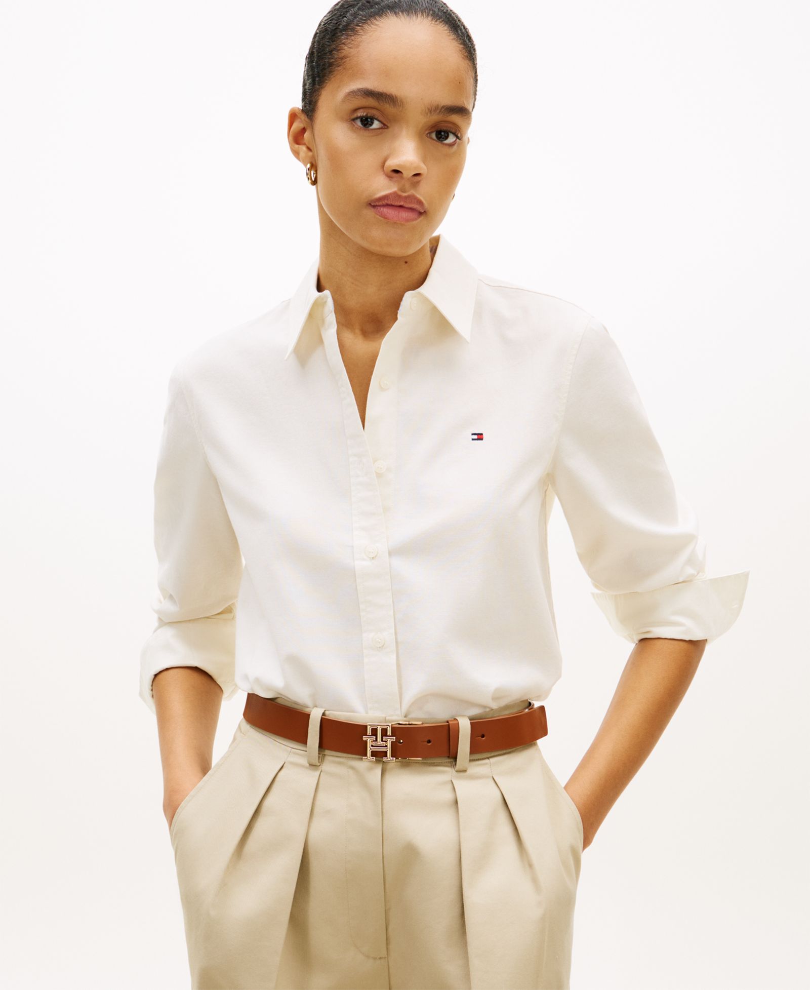 Tommy Hilfiger Women's Long-Sleeve Oxford Shirt