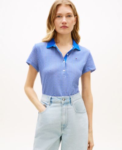 Женский поло Tommy Hilfiger Printed Short-Sleeve