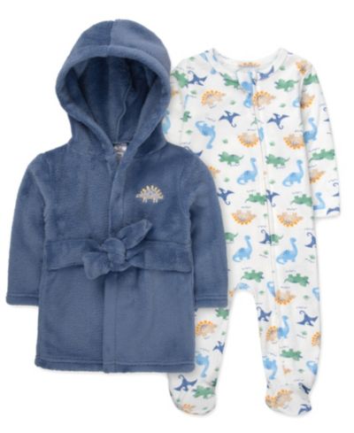 Детский набор Baby Essentials: роба и комбинезон Dino, 2-Piece Set