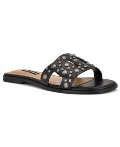 Nine West Женские босоножки Gomaz Embellished Flat Slip-On