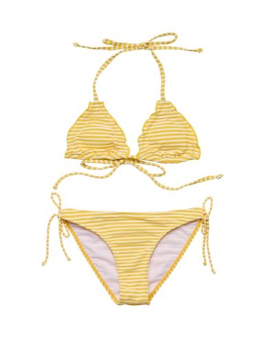 Snapper Rock Big Girls Sunshine Stripe Teen Triangle Bikini