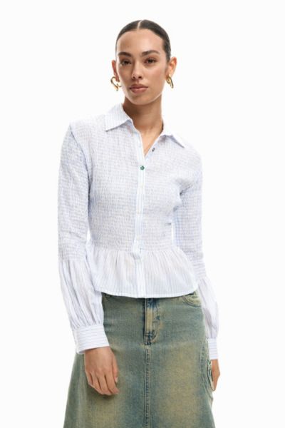 Рубашка Desigual Women's Gathered striped