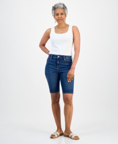 Style & Co Petite Бермудские шорты с завышенной талией
