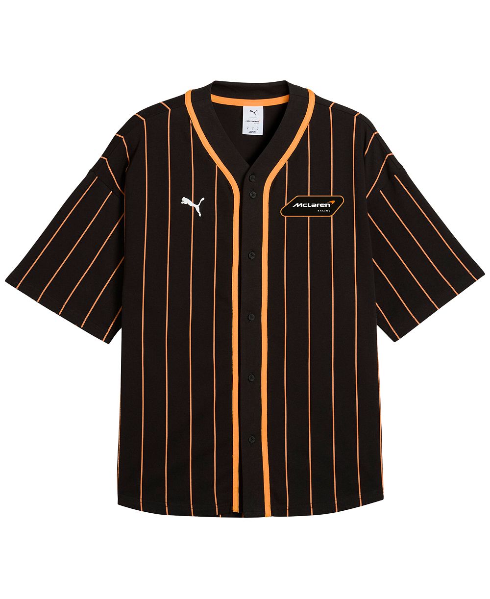 Puma Men's McLaren Baseball Jersey V-Neck T-Shirt