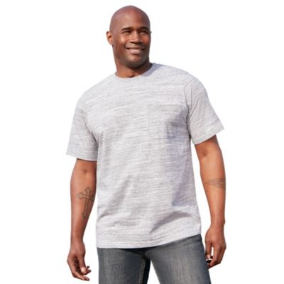 Мужская футболка Boulder Creek Tall King Size Heavyweight Pocket Crewneck