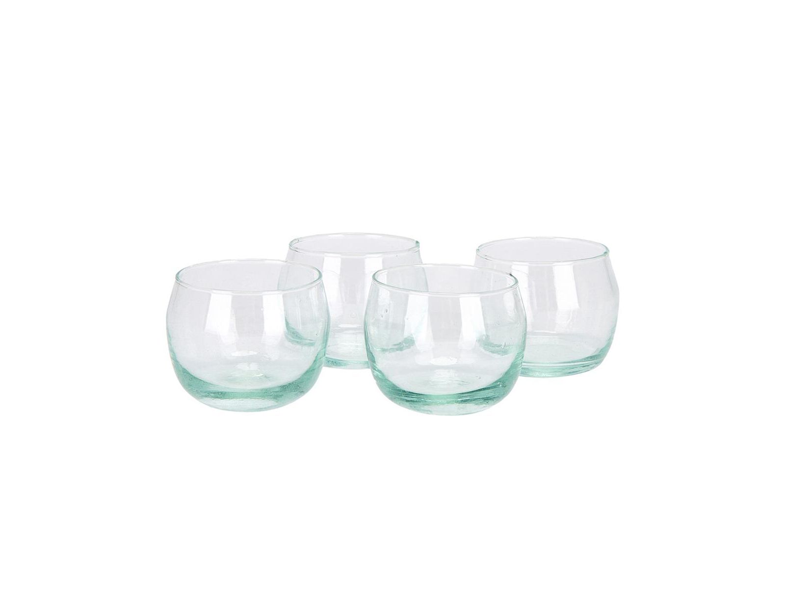Verve Culture Clear Stemless Wine Goblets - Set of 4