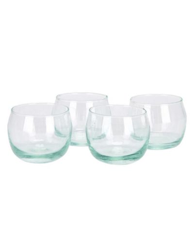 Набор из 4 бесцветных бокалов Verve Culture Stemless Wine Goblets