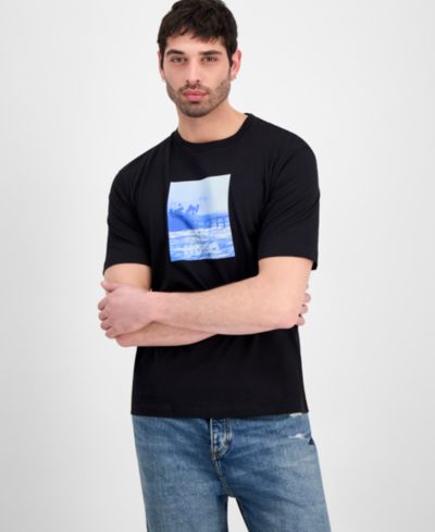 Hugo by HUGO BOSS Men's Graphic Print Logo T-Shirt