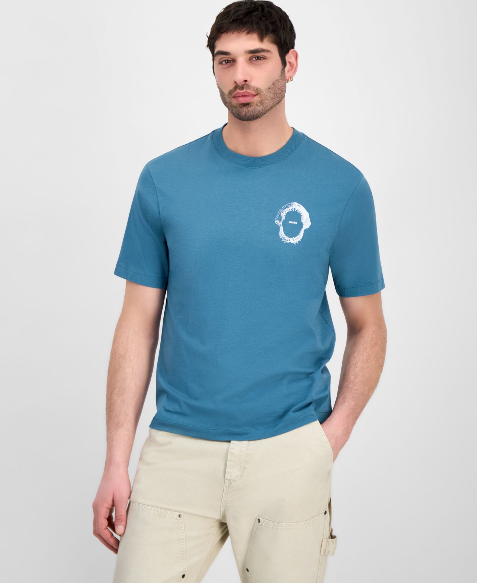 Hugo by HUGO BOSS Мужской Shark Print T-Shirt