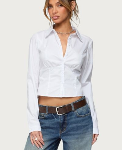 Женская рубашка Edikted Laurna Tailored Button Up