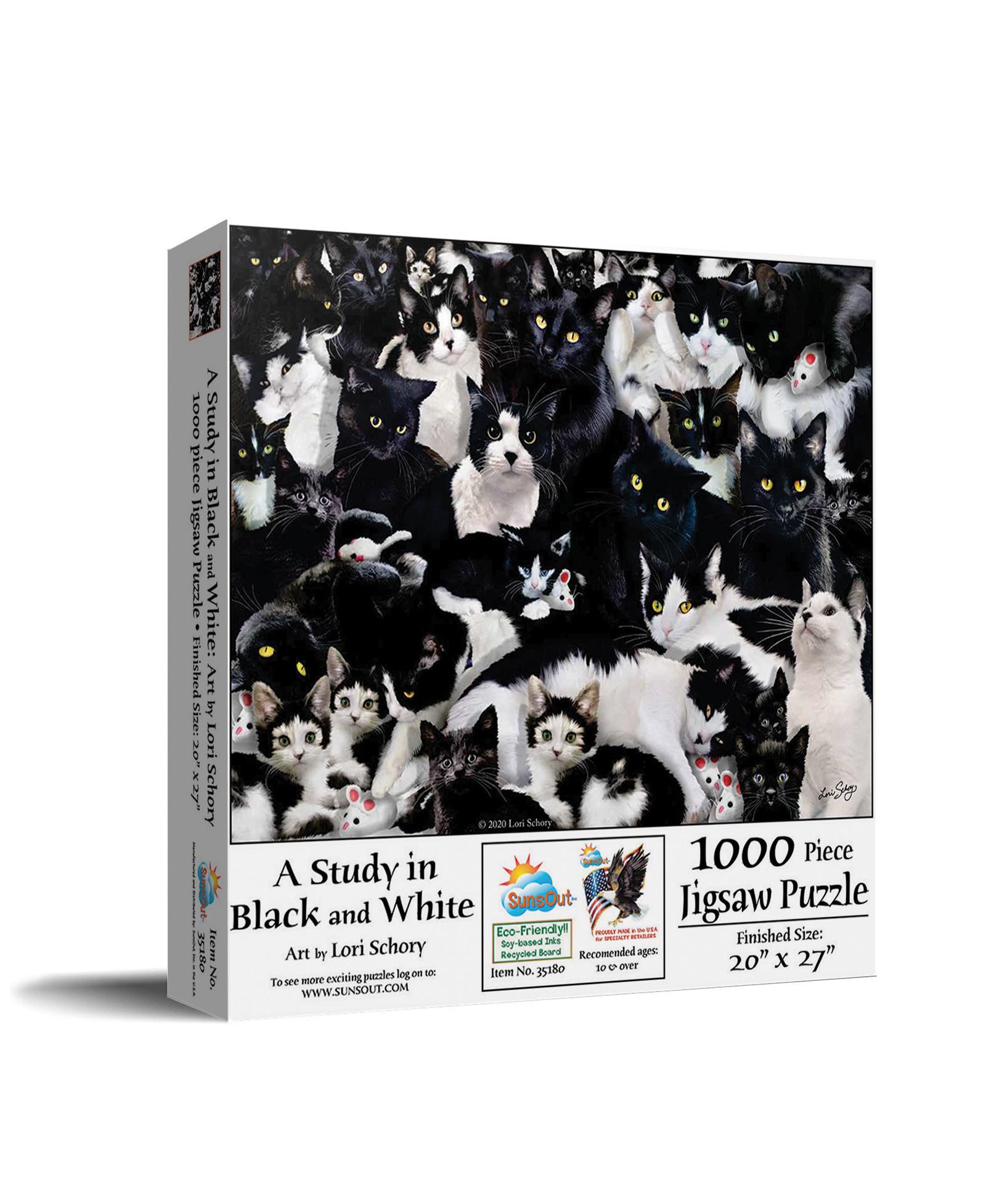 SunsOut пазл для взрослых 1000 деталей Black and White