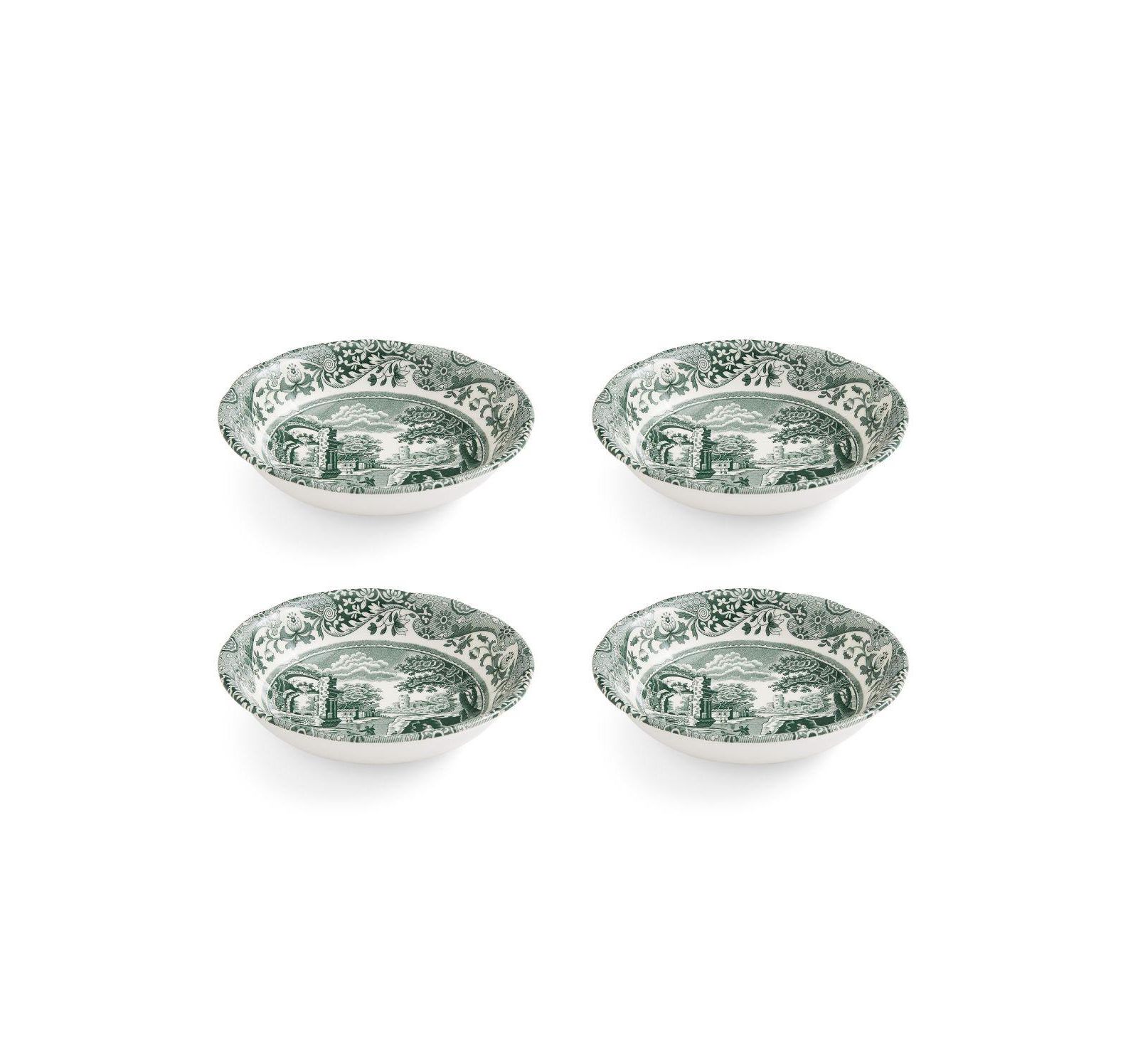 Набор итальянских мисок Spode Heritage Green, 4 шт.