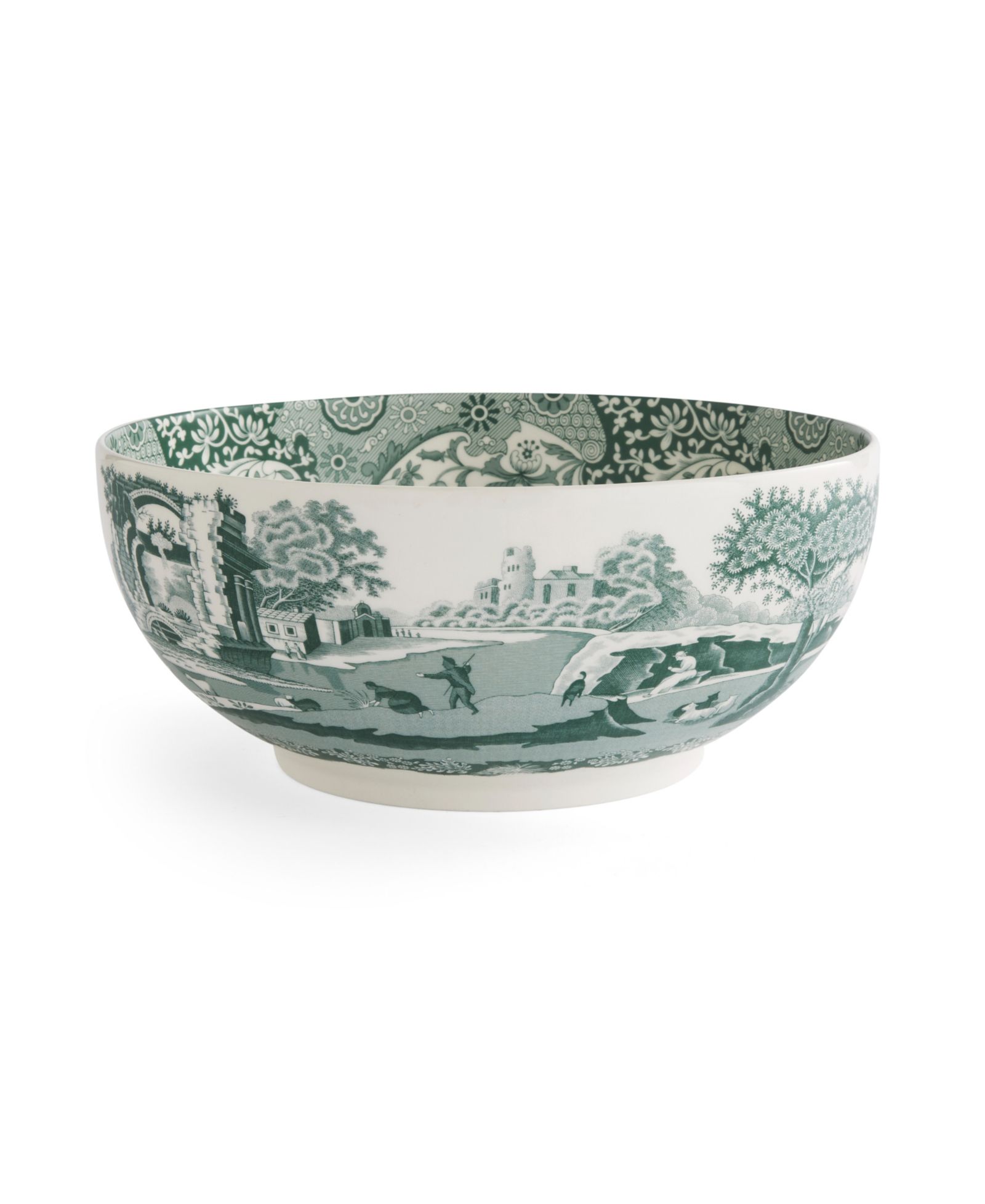 Spode сервировочная чаша Spode Heritage Green итальянская круглая
