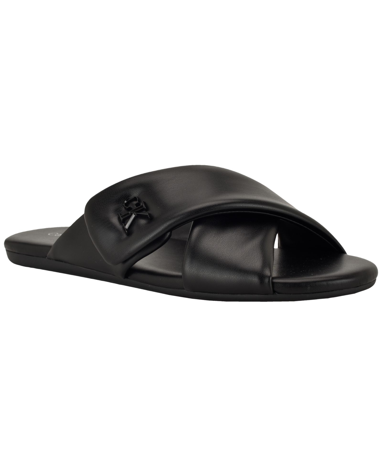 Calvin Klein Women's Renley Criss-Cross Flat Slip-On Sandals