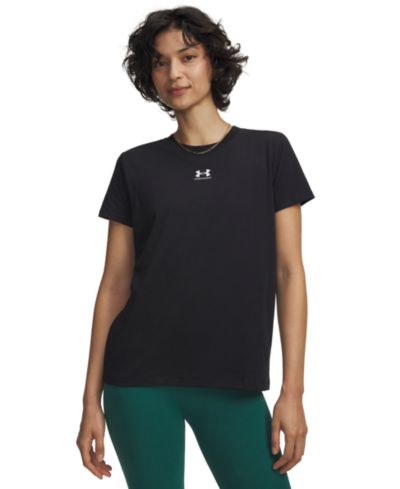 Женский топ Under Armour Rival Core Short-Sleeve Crewneck