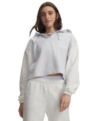 Женское укороченное худи Under Armour Women's Rival Fleece с завязками